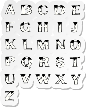 sticker of a cartoon old tattoo letters png