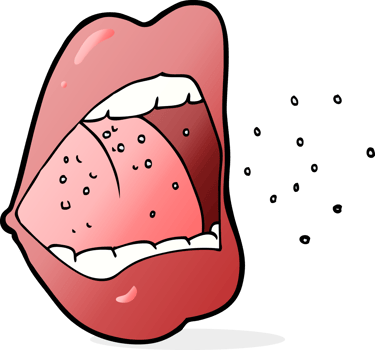 cartoon sneezing mouth png