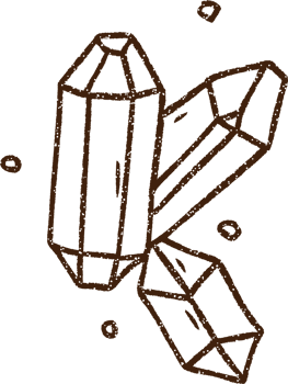 Crystals Charcoal Drawing png