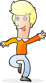cartoon man dancing png