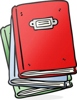 hand drawn cartoon book png