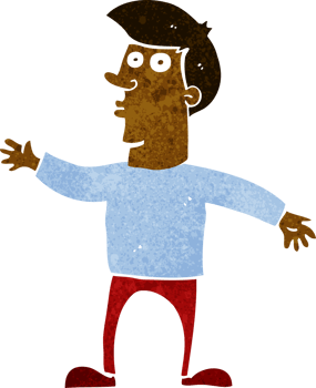 cartoon worried man png