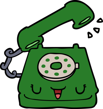 cute cartoon telephone png