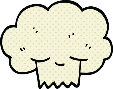 comic book style cartoon explosion cloud png