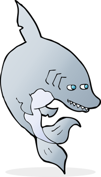 funny cartoon shark png