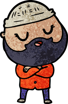 cartoon man with beard png