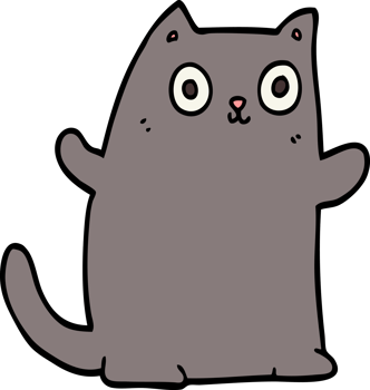 cartoon cat drawing png