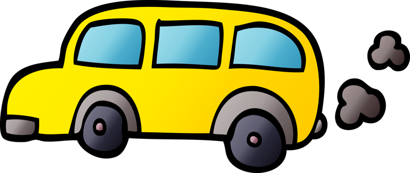 cartoon doodle school bus png