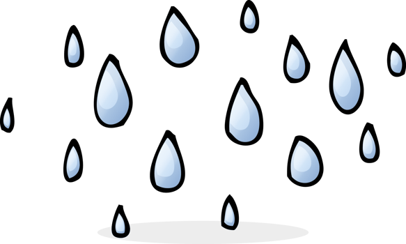 cartoon raindrops drawing png
