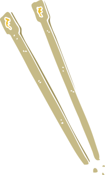 cartoon doodle wooden chopsticks png