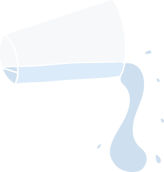 flat color style cartoon cool drink of water png