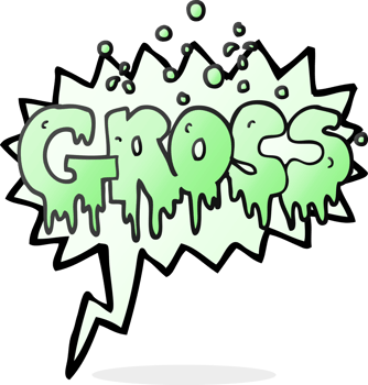 hand drawn speech bubble cartoon word gross png