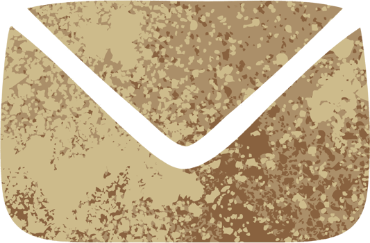 retro illustration style cartoon of a paper envelope png