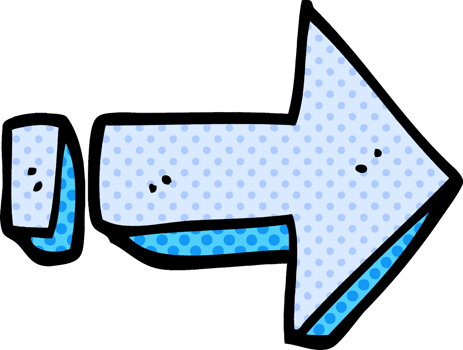 cartoon doodle arrow pointing direction png