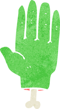 cartoon zombie hand png
