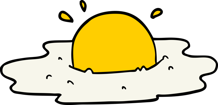 cartoon fried egg png