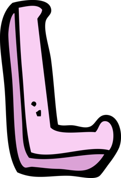 cartoon letter L png