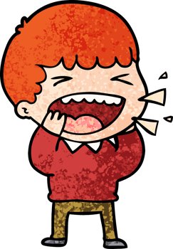 cartoon laughing man png