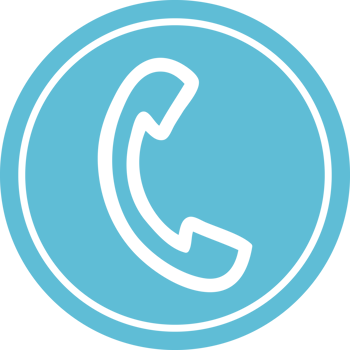 telephone handset circular icon symbol png