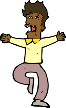 cartoon terrified man png