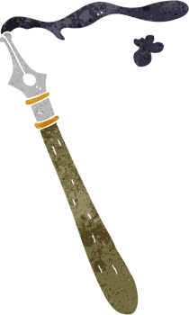 cartoon fountain pen png