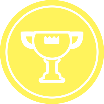 trophy award circular icon symbol png