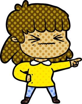 cartoon woman drawing png