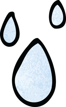 cartoon doodle water drips png