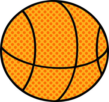 comic book style cartoon of a basket ball png
