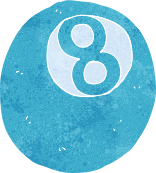 cartoon pool ball png