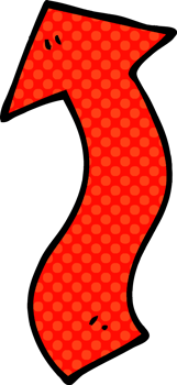 cartoon doodle directing arrow png