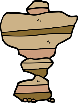 cartoon doodle of stacked stones png