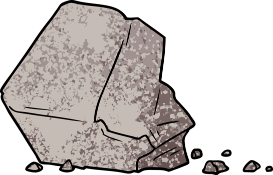 cartoon large rock png