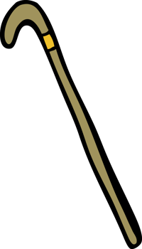 cartoon walking stick png
