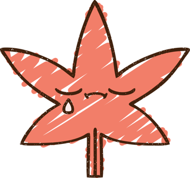 Crying Leaf Chalk Drawing png