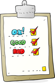 hand drawn cartoon check list png