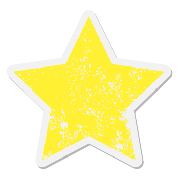 star shape grunge sticker png