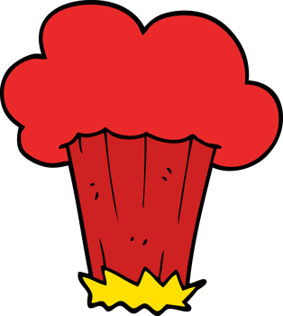cartoon doodle boom png