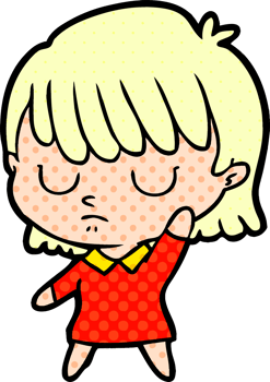 cartoon woman drawing png