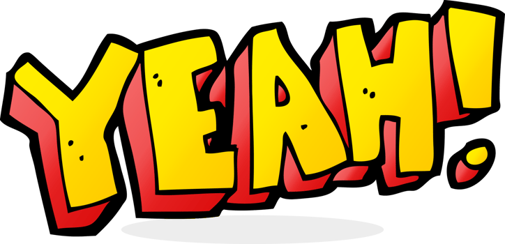 cartoon yeah shout png