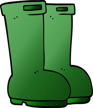 cartoon doodle wellingtons png