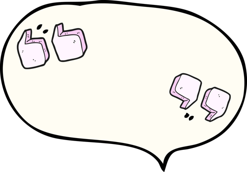 hand drawn speech bubble cartoon quotation marks png