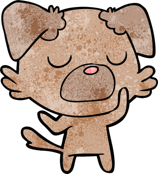 cartoon dog drawing png