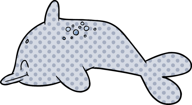 cartoon dolphin drawing png
