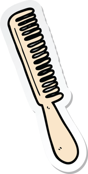 sticker of a cartoon comb png
