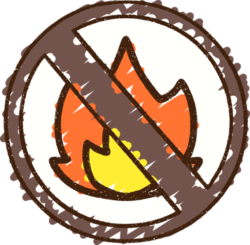 Fire Ban Chalk Drawing png