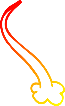 warm gradient line drawing of a cartoon expression bubble png
