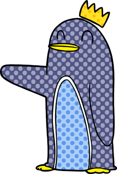cartoon emperor penguin png