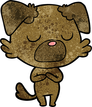 cartoon dog drawing png
