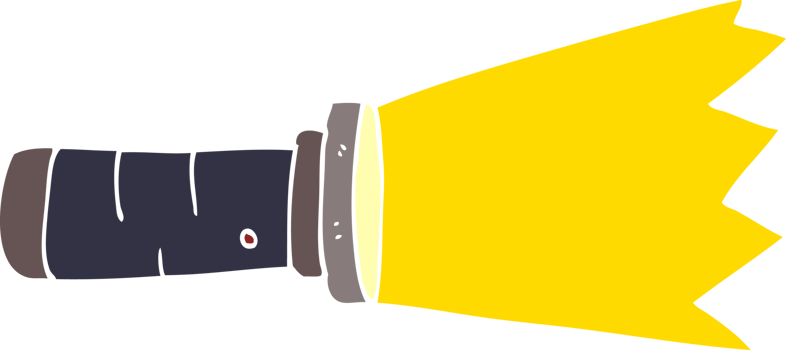 cartoon doodle lit torch png